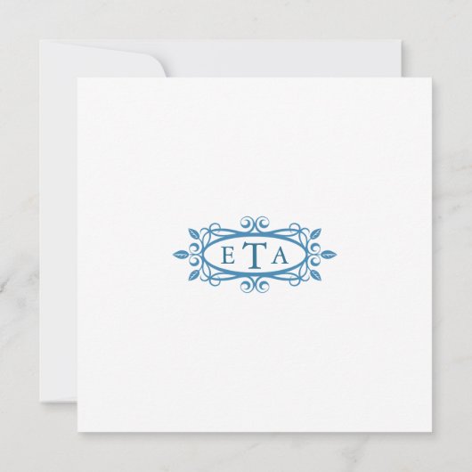 Vintage Wedding Uitnodiging (Achterkant)