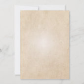 Vintage Wedding Uitnodiging (Achterkant)