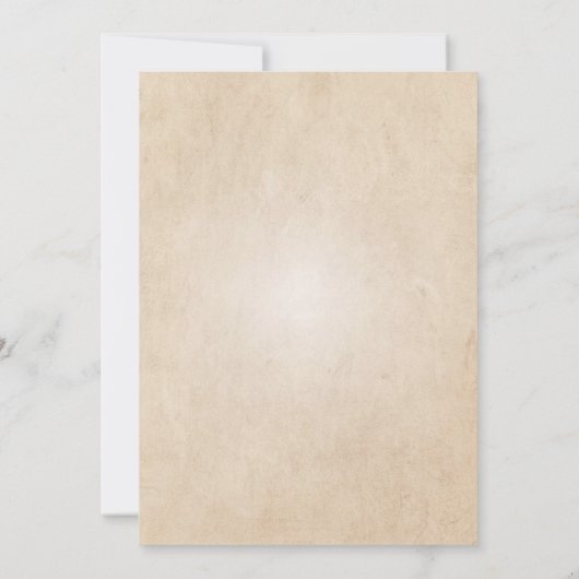 Vintage Wedding Uitnodiging (Achterkant)