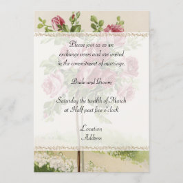 Vintage Wedding Uitnodiging