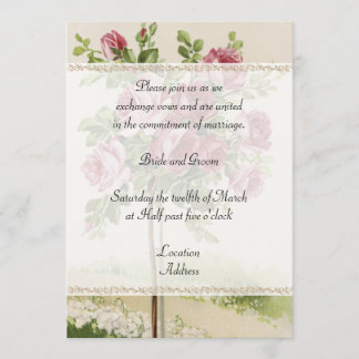Vintage Wedding Uitnodiging