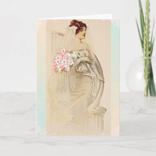 Vintage Wedding Uitnodiging (Voorkant)