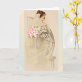 Vintage Wedding Uitnodiging (Gele Bloem)