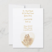 Vintage Wedding Uitnodiging (Achterkant)