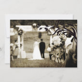 Vintage Wedding Uitnodiging (Achterkant)