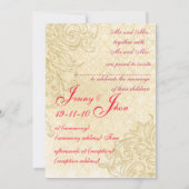 Vintage Wedding Uitnodiging (Achterkant)