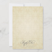 Vintage Wedding-uitnodigingen Kaart (Achterkant)