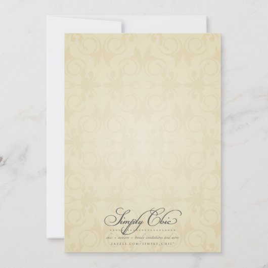  Vintage Wedding-uitnodigingen Kaart (Achterkant)