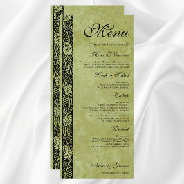 Vintage Wedding, Victoriaans druivenbladeren Menu