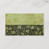 Vintage Wedding, Victoriaans druivenbladeren Plaatskaartje (Achterkant)