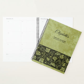 Vintage Wedding, Victoriaans druivenbladeren Planner