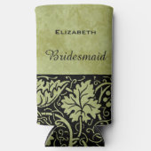 Vintage Wedding, Victoriaans druivenbladeren Seltzer Blikjeskoeler (Voorkant)