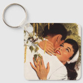 Vintage Wedding Voorstel, Love and Romance Sleutelhanger (Voorkant)