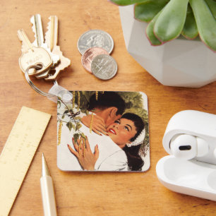 Vintage Wedding Voorstel, Love and Romance Sleutelhanger