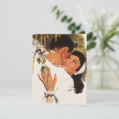 Vintage Wedding Voorstel Slepen Datum opslaan Kaart (Staand voorkant)