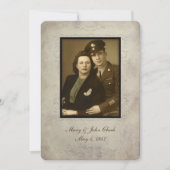 Vintage Wedding Vow Renewal lijst Kaart (Voorkant)