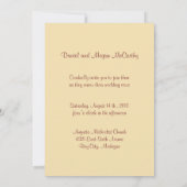 Vintage Wedding Vow Renewal Uitnodiging (Achterkant)