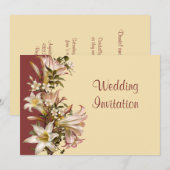 Vintage Wedding Vow Renewal Uitnodiging (Voorkant / Achterkant)
