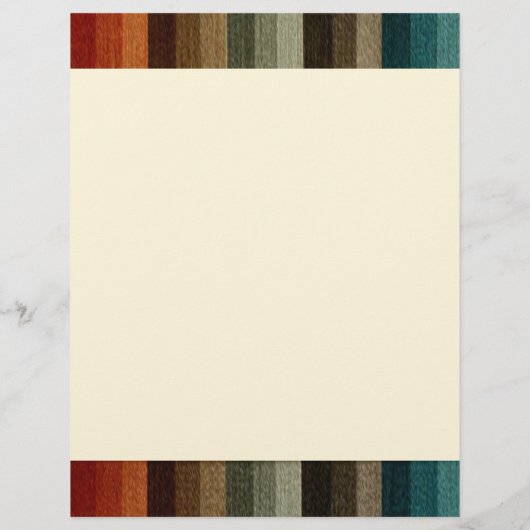 Vintage Wedding, Warm Autumn Stripes Pattern (Achterkant)