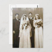 Vintage Weddings Briefkaart (Voorkant / Achterkant)