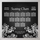 Vintage weduwenkaart 2 zwart poster (Voorkant)