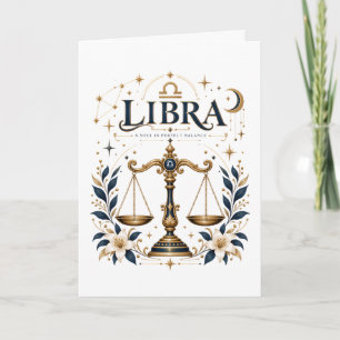 Vintage Weegschaal Zodiac Astrologie Horoscoop Ste Kaart