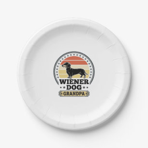 Vintage Weense Hond Opa Dachshund Shirt Ontwerp_ Papieren Bordje