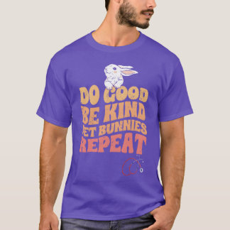Vintage Wees Aardig Een Konijnenliefhebber Dierenv T-shirt