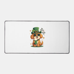 Vintage Wees Er Bij Met Bellen Aan Hond St. Patric Bureaumat