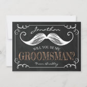Vintage Wees mijn kamermannen | Groomsman Kaart (Voorkant)