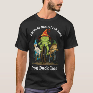 Vintage Weg Om Radicaal Linkse Tuig Funny Frog T-shirt