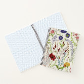 Vintage Weide Wilde Bloem Botanisch Notitieboek (Binnen)
