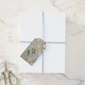 Vintage Weihnachten Cadeaulabel (Met Touw)