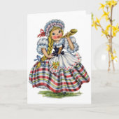 Vintage - Weinig Zwitserse Misser, Kaart (Gele Bloem)