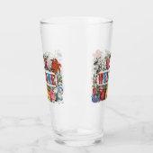 Vintage WELCOME Bloemen Housewarming Party  Glas (Links)