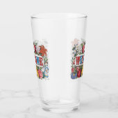 Vintage WELCOME Bloemen Housewarming Party  Glas (Rechts)