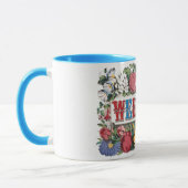 Vintage WELCOME Bloemen Housewarming Party Mok (Links)