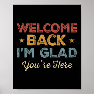 Vintage Welcome Ck Leuk dat je er bent Eerste Dag Poster