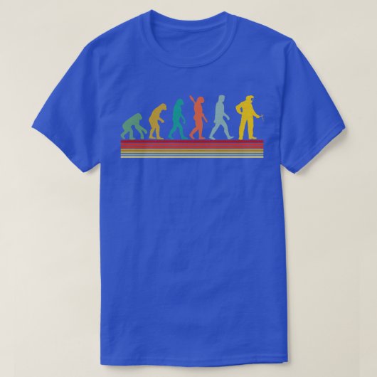 Vintage Welder Mannen Evolutie T-shirt (Design voorkant)