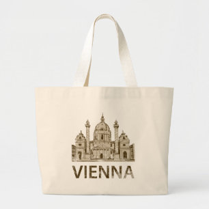 Vintage Wenen Grote Tote Bag