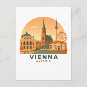 Vintage Wenen Oostenrijk Postkaart – Retro Reis Ku