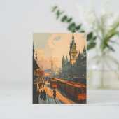 Vintage Wenen Winter Ansichtkaart Briefkaart (Staand voorkant)