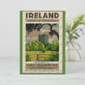 Vintage Wenskaart Blarney Castle Kaart (Staand voorkant)