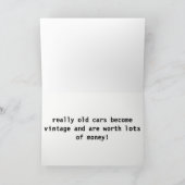 Vintage wenskaart. kaart (Binnen)