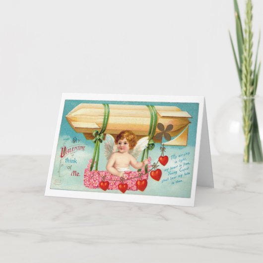 Vintage Wenskaart Valentijn Feestdagen Kaart (Voorkant)