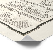 Vintage Wereldkaart Poster (Hoek)