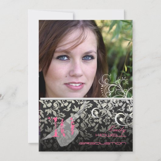 Vintage/wervelingen/damask/afstudeerhappen Kaart (Voorkant)