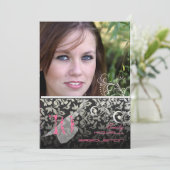 Vintage/wervelingen/damask/afstudeerhappen Kaart (Staand voorkant)