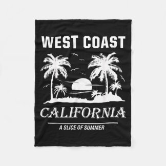 Vintage West Coast California Strand Zomer Grafisc Fleece Deken