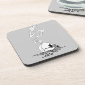 Vintage West, Indiaan in zijn eenzaamheid door NC  Bier Onderzetter (Linkerzijde)